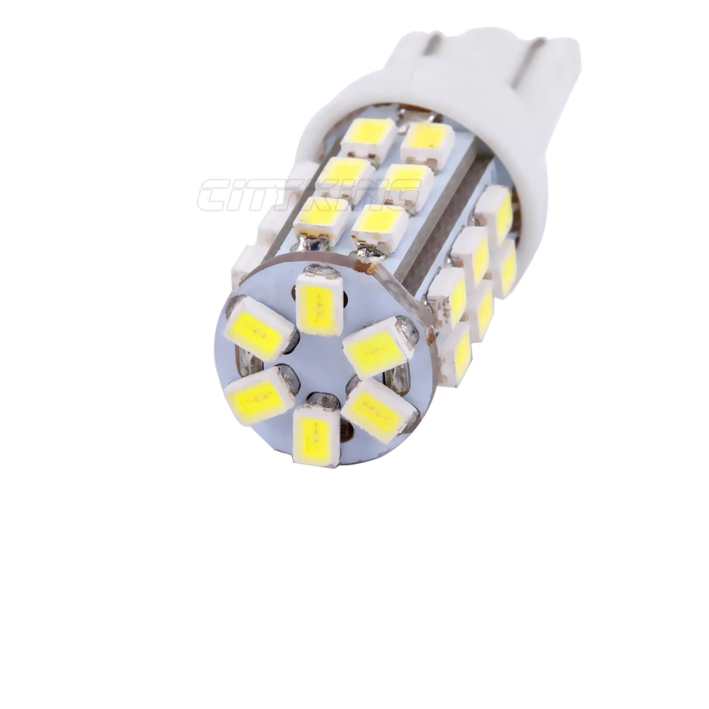 100 шт х Автомобильный светодиодный белый свет T10 30SMD 1206 3020 Светодиодный w5w t10 30 светодиоидное для автомобиля W5W 168 клин инструменты для дверцы боковая лампа