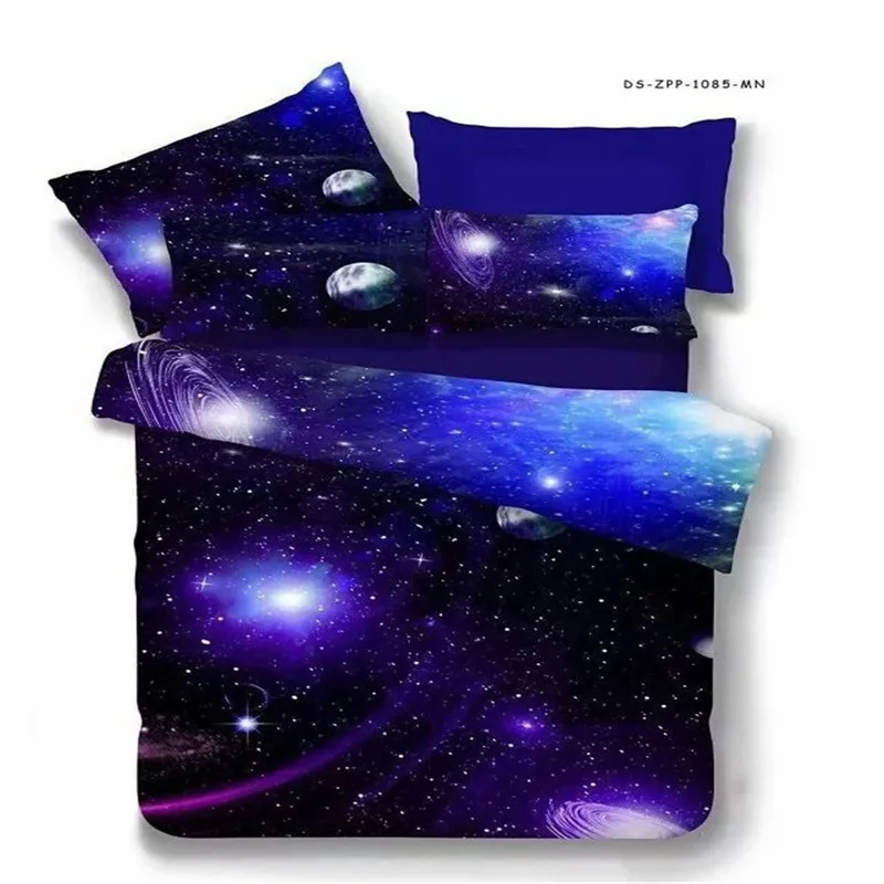 Домашний текстиль 3D печать звезды постельное белье Вселенная узор Galaxy постельное бельё наволочка простыня пододеяльник постельное белье Комплекты постельного белья