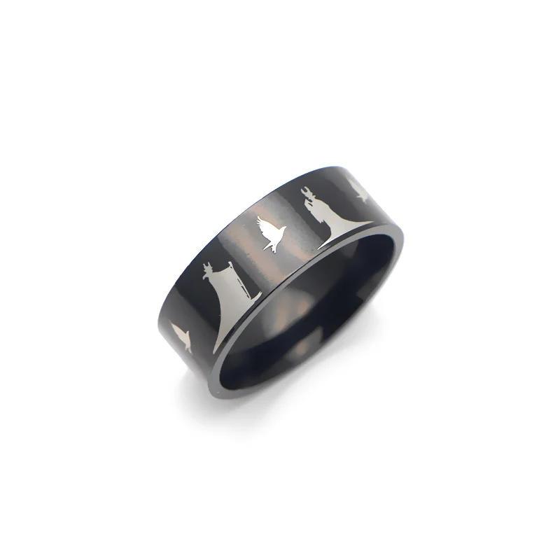 P3322 Dongmanli Maleficent ведьма милое кольцо кольца для мужчин и женщин вечерние модные черные Серебряные кольца ювелирные изделия