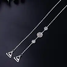 Европа и Соединенные Штаты горячее нижнее белье горный хрусталь Наплечные ремни металлические многоцветные цветочные плечи