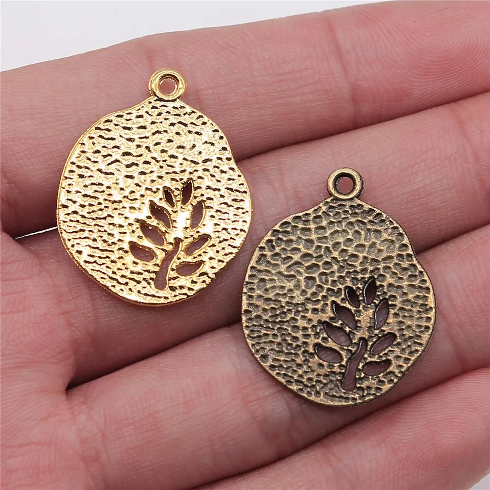 

WYSIWYG 6pcs 28x23mm Pendant Tree Tree Charm Pendants For Jewelry Making Antique Silver Tree Pendants
