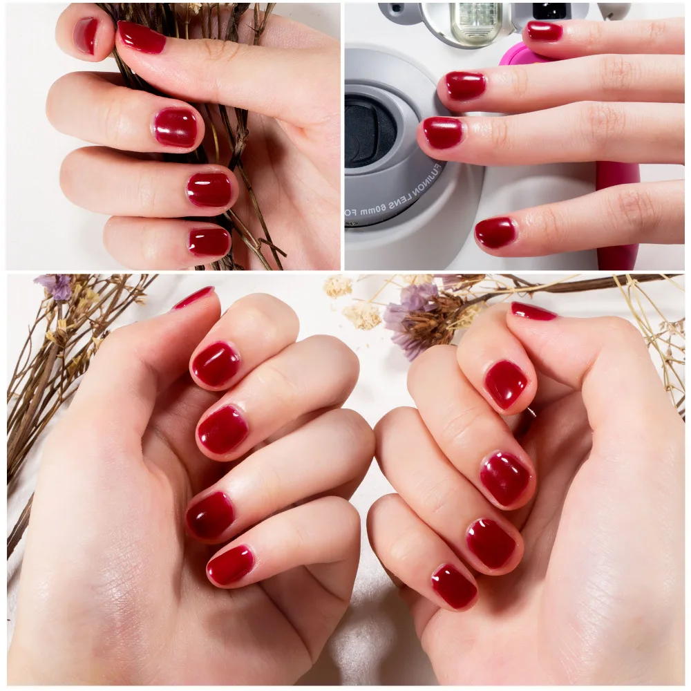 Modelones 2017 классический красный лак для ногтей замочить от фараха вино УФ гель