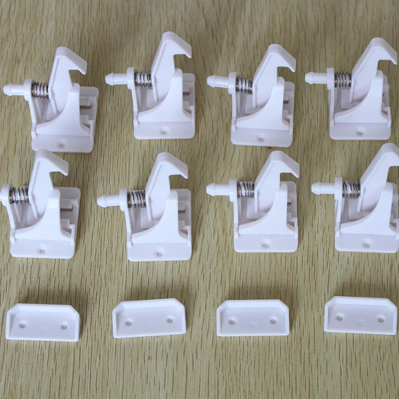 

White Protection Baby Security Lock Children Kids Drawer Cabinet Door Safety Lock Toddler White Invisible Closet Locker