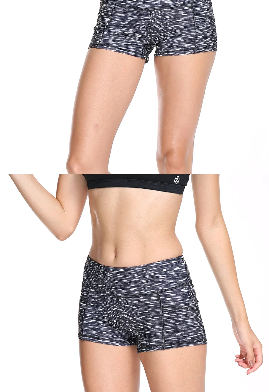 Besgo для женщин профессиональная печать высокие эластичные быстросохнущие спортивные шорты тренировки впитывают пот Для Бега Спортзала фитнеса брюки для йоги