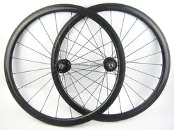 Одной скорости колеса велосипеда углеродного волокна Велосипедное колесо 700C 38 мм довод фиксированные передачи довод или трубчатый колея