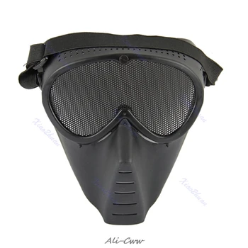 

Paintball Airsoft Gear Full Face Eyes Nose Wear Protector Safety Guard Mesh Mask