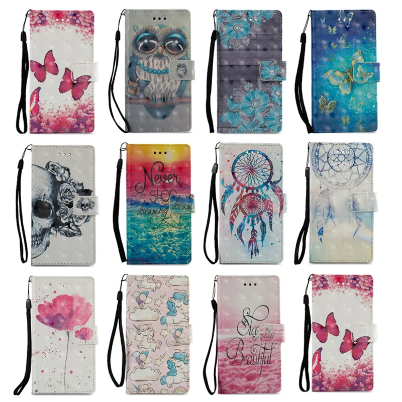 

Housing Cover For LG K8 2017 Case EU Version Leather Wallet Flip Magnetic Butterfly Flowers Painted Phone Case For K8 2017 X240