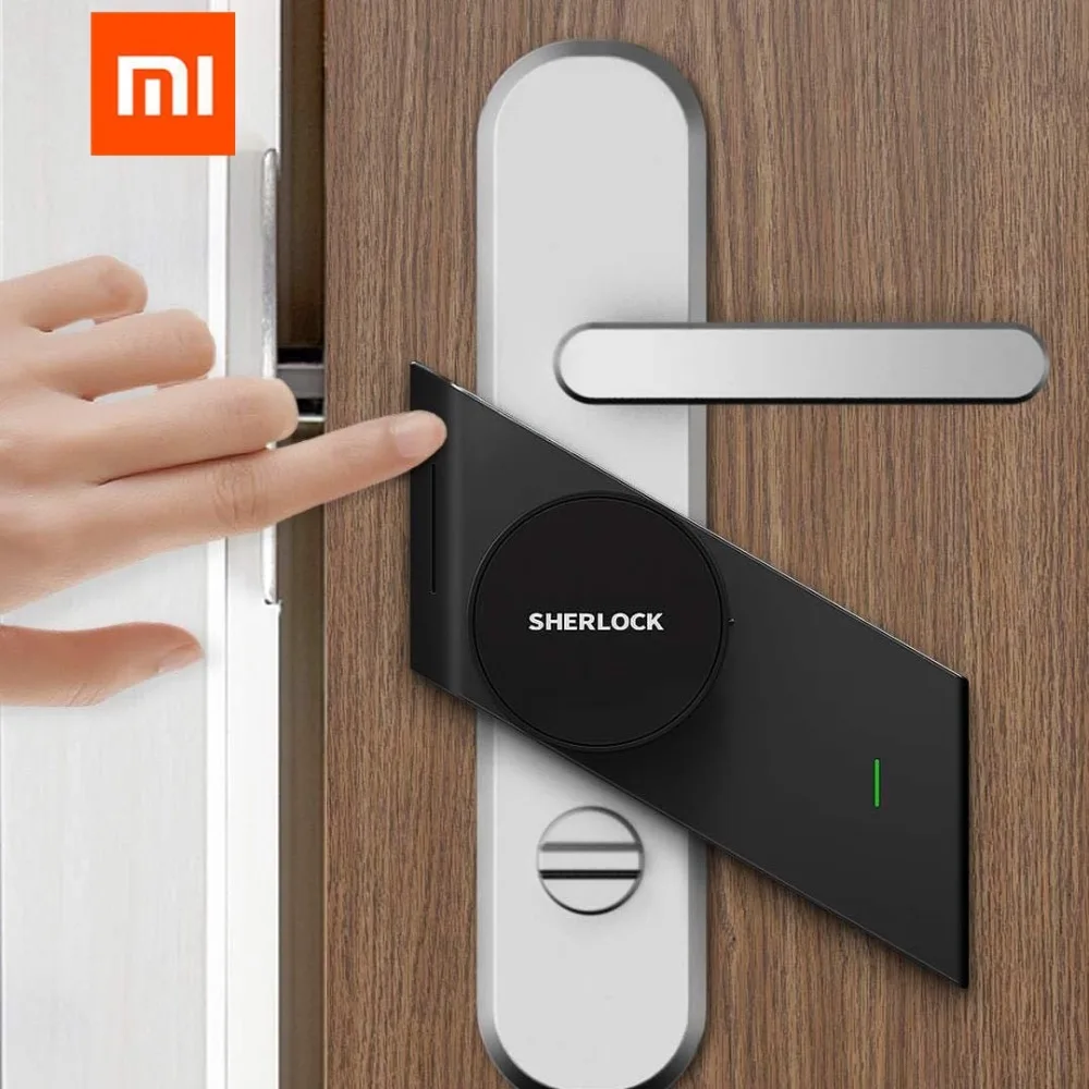 Xiaomi Sherlock Smart Home Door Lock M1 mijia Keyless Fingerprint+Password Securite Porte work to Mi home app phone control