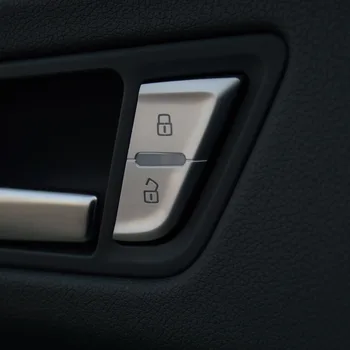 

Car Styling Door Lock Buttons Decoration Frame Cover Chrome ABS Stickers Trim 4pcs For Audi A4 B8 2009-16 Interior Accessories