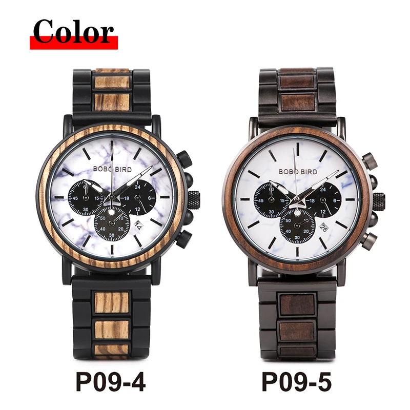 BOBO BIRD reloj hombre uxury Men Watch New Special Combination Wood Metal Design Ideal Quartz Watches for Gifts Relogio C-nP09