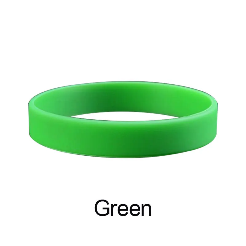 Фитнес Силиконовый баскетбольный браслет для поддержки запястья, спортивный эластичный баланс, мощный браслет, 12 цветов, высококачественный резиновый браслет - Цвет: Зеленый