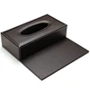 Portable Leather Rectangular Tissue Cover Box Holders Case Pumping Paper Hotel Home Car Gift Brown 2