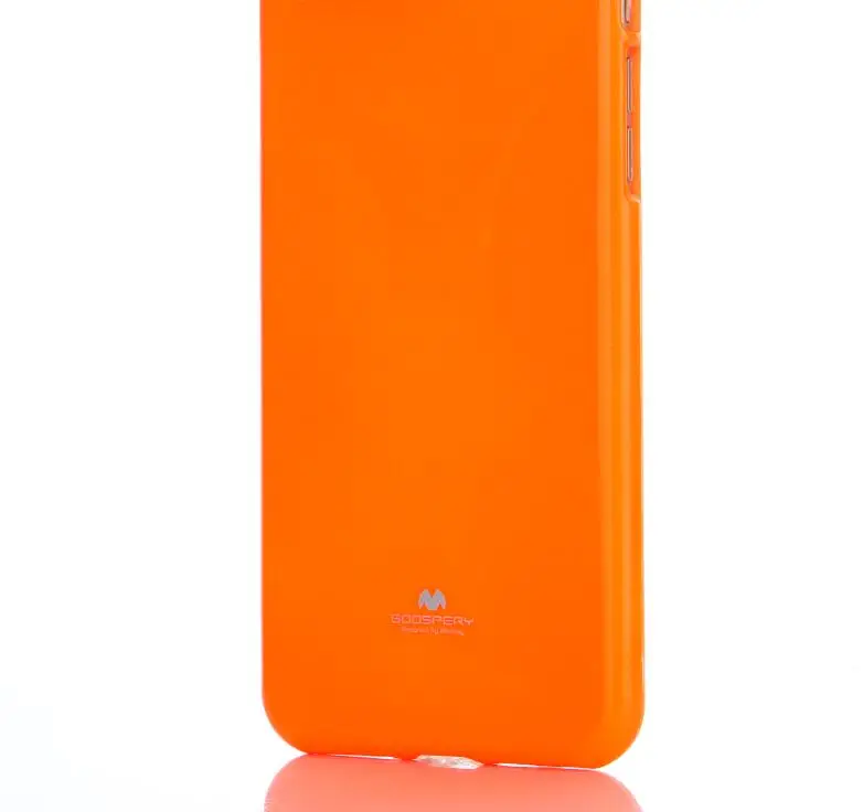 Меркурий натуральная Goospery флуоресцентный Желейный чехол для iPhone XS XR Xs Max - Цвет: Orange