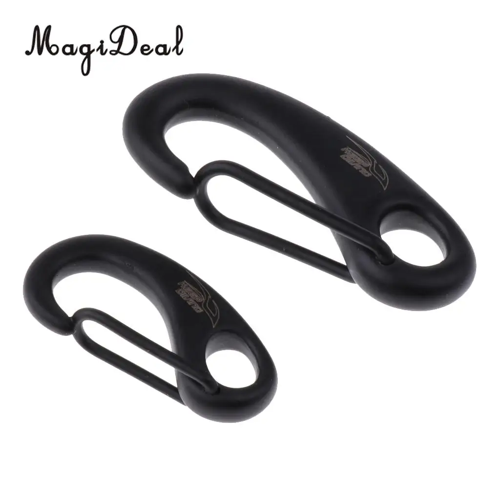 MagiDeal 2Pcs Stainless Steel Scuba Diving Snap Clip Carabiner Snorkeling Hook Clip Great Diving Accessories 