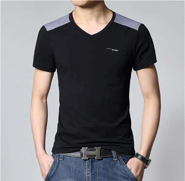2015 brand fashion Men t shirts XXXL Tops Tees Short sleeve t shirt men ...
