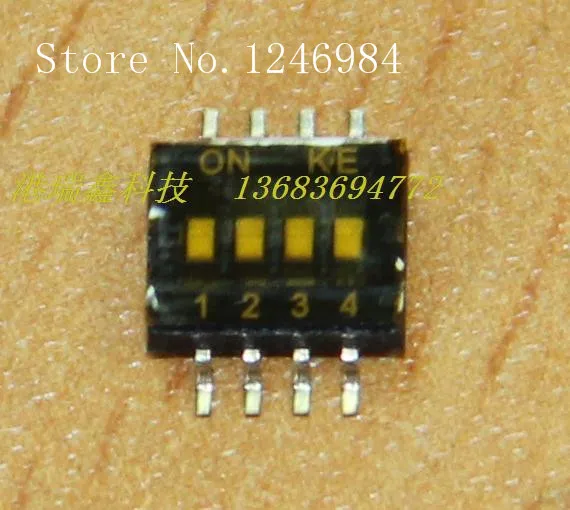 [SA]Patch 1.27 pitch four DIP switches SMD Switch Combination Switch--100PCS/LOT | Обустройство дома