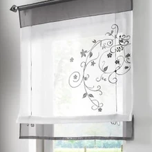 Цена за 1 шт. Горячая вышитые окна римские занавески жалюзи для гостиной, кухни, душевой комнаты занавески