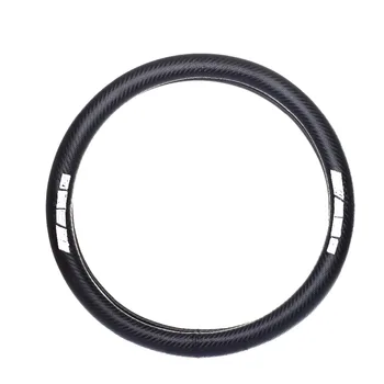 

Diameter 38cm Carbon fiber embroidery for Car emblem Steering Wheel Covers for mercedes benz w204 w203 w212 w211 CLA accessories