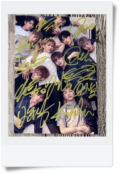 

signed KPOP WANNA ONE autographed group photo 6 inches freeshipping 07201704