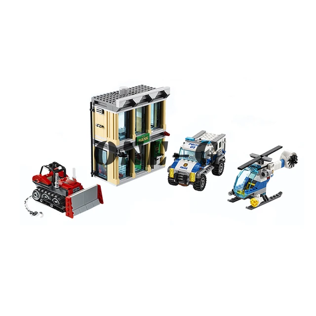 Compatible with lego 60140 Building blocks 02019 606pcs Bricks The Break-In Educational toys for - AliExpress