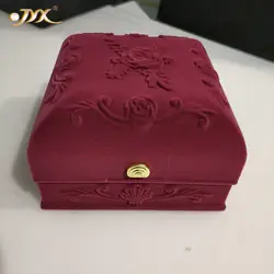 JYX изысканные бархатная коробка для ювелирных изделий бархатный материал для женский день и подарок на день матери любимому любителю и