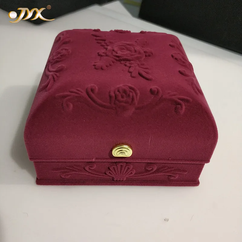 

JYX Exquisite Velvet Jewelry Box Velvet material for Women's Day and Mother's Day gift to your beloved lover and family