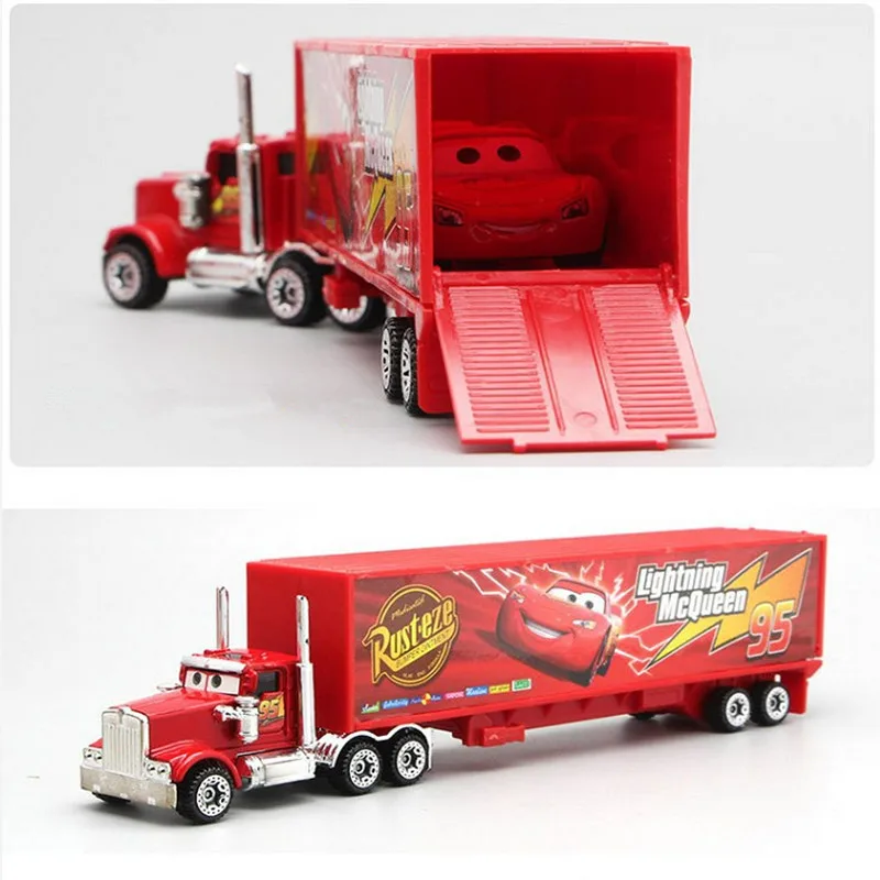 Disney Pixar машина 3 Lightning McQueen Jackson Storm Cruz Mater Mack Uncle Truck 7 шт./1:55 детская из сплава