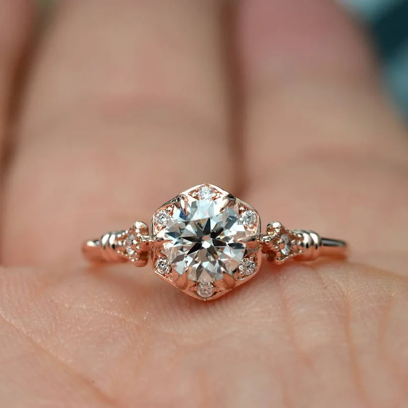 

Natural stone stainless steel women's rings female engagement ring