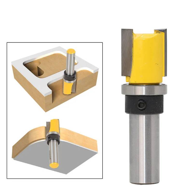 Wood Milling Cutter 1/4x3/4x3/4 Shank Steel Handle Router Bits For DIY