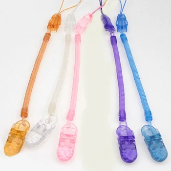 

Baby Infant Toddler Dummy Pacifier Spring Soother Nipple Clip Chain Holder Strap