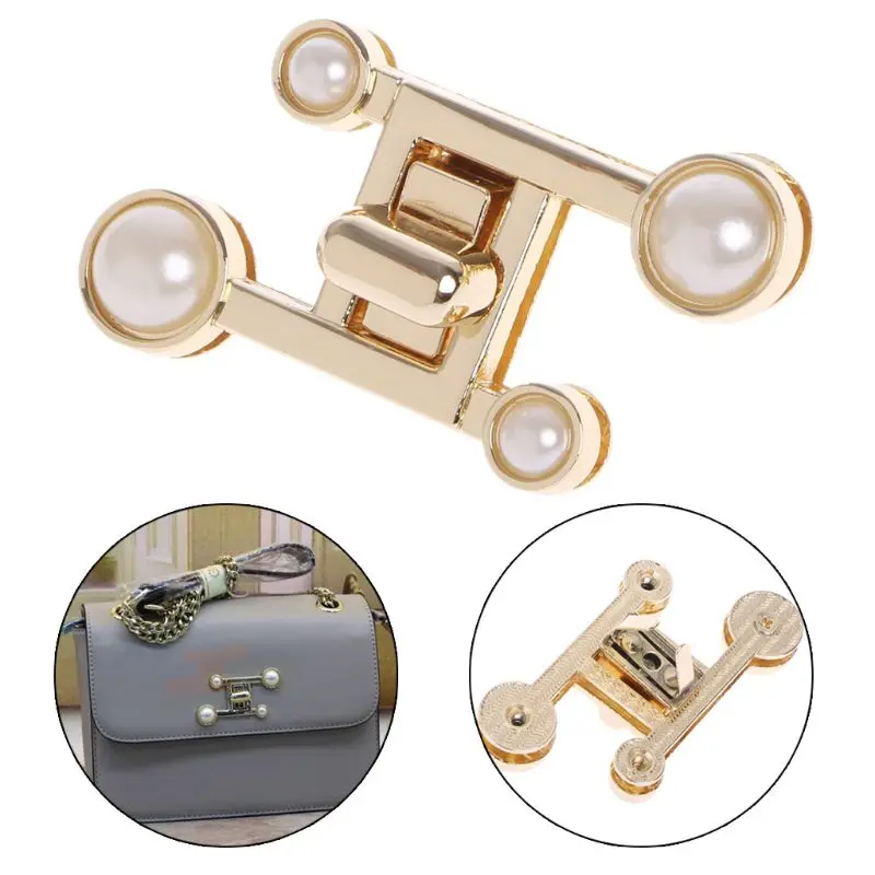 New Clasp Turn Lock Twist Locks Metal Hardware For DIY Handbag Bag