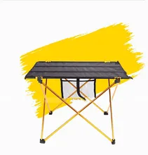 Cheapest 30PCS LOT Aluminium Alloy Picnic Table Waterproof Ultra light Durable Folding Table Desk For Outdoor