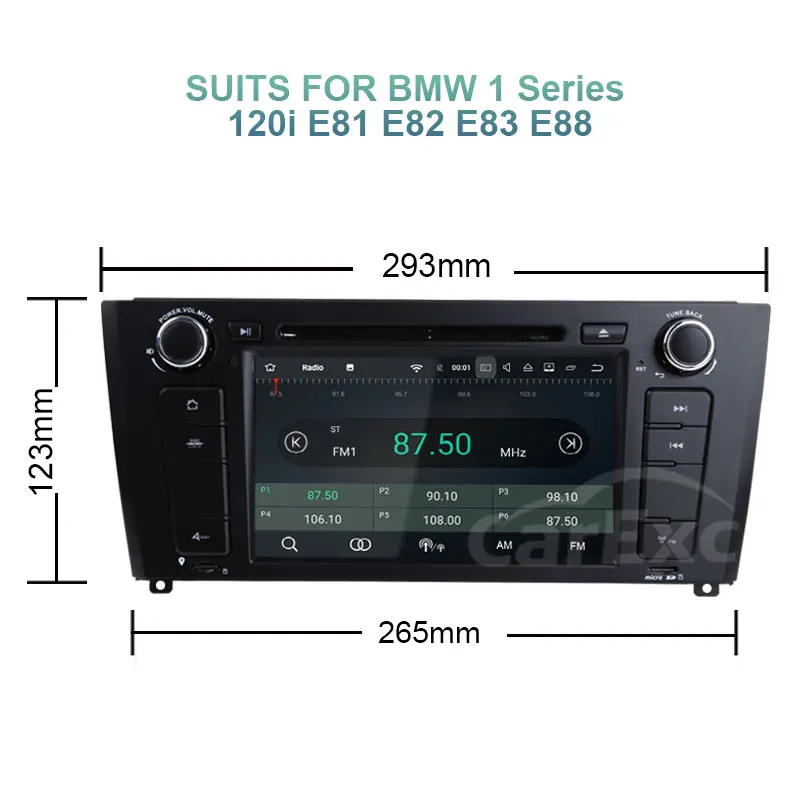 Top Android 9.0 Quad Core Car DVD Player For BMW E81/E82/E88 1 Series With Canbus GPS Wifi   Bluetooth Radio 16