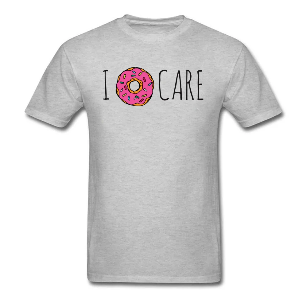 Personalized I Doughnut Care Men T-Shirt 2018 Hot Sale VALENTINE DAY Short Sleeve Round Neck 100% Cotton Tees Tops & Tees I Doughnut Care grey