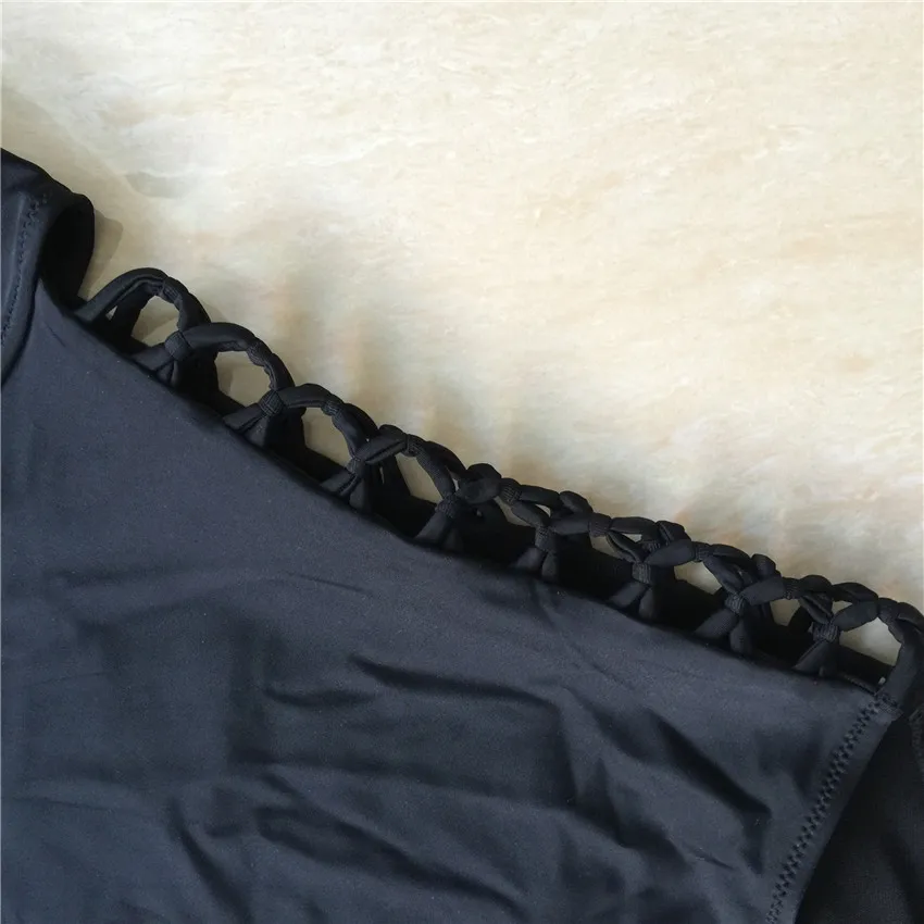 5XL One Piece Plus Size Swimwear Women 2018 New Push Up Swimsuit Bandage Bathing Suit For Women Sexy Extra Large Swimming Suit (2)