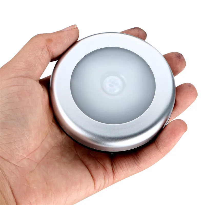 Luzes da Noite laideyi 6 led pir body Color : Black
