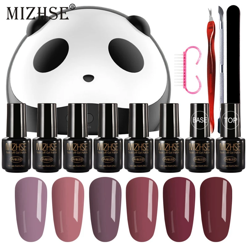 

MIZHSE Gel Paint Set Nail Extension Set For Manicure Gel Nail Polish Nail Art Sets 36W Nail Dryer Tools For Manicure Acrylic Kit