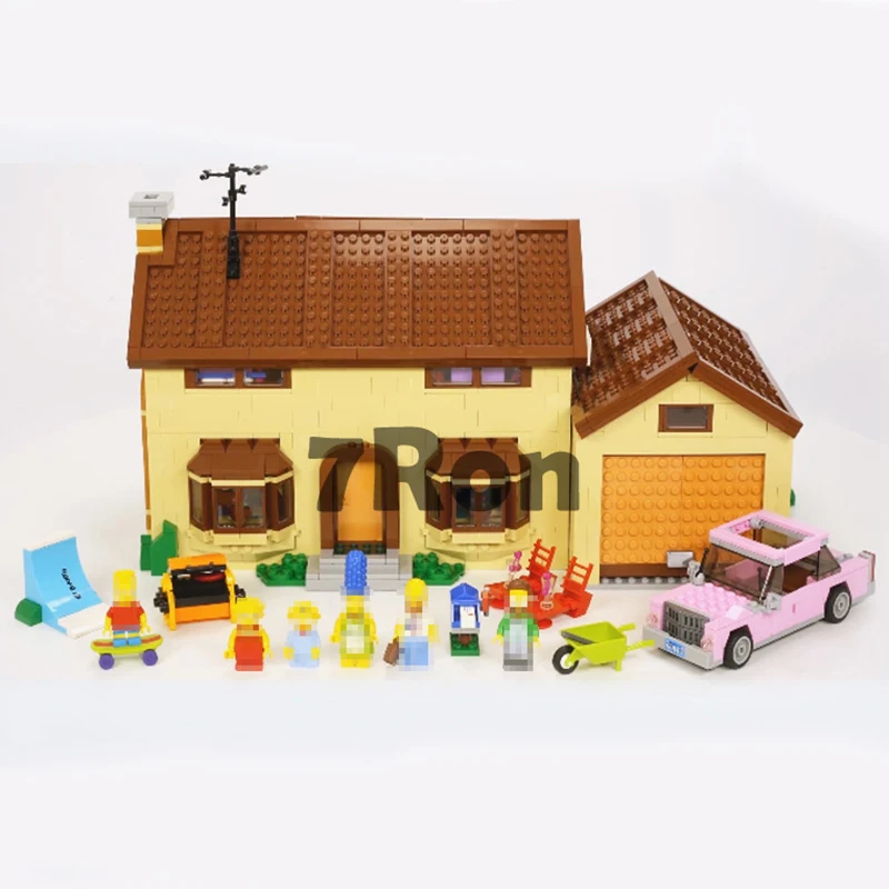 

WAZ Compatible Legoe THE Simpsons Series 71006 16005 2575pcs The Simpsons House building blocks bricks toys for children