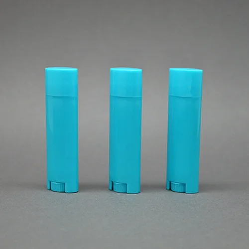 

Lot of 20pcs Oval Lip Balm Tube 4.5g 0.15oz Deodorant Container Lotion Bar Twist Empty lipstick blue color