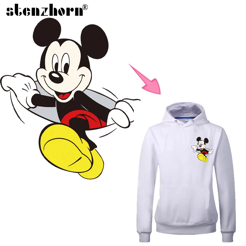 

Mickey stickers DIY heat transfers Thermo Adhesive Patches for clothes iron on transfers for clothing A Level applications