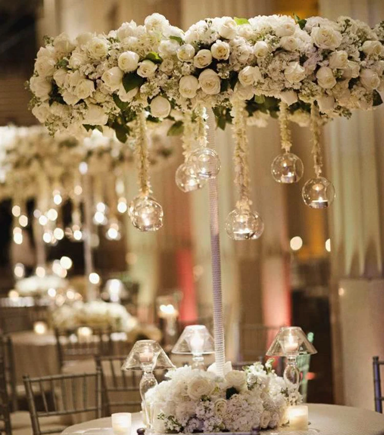 

12PCS 6/8cm Hanging Tealight Holder Glass Candle Holder Globes Terrarium Wedding Candlestick Vase Home Hotel Bar Decor