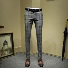 Мужские модельные брюки обтягивающий официальный деловой 20% шерсть высокого качества материал зимний модный костюм брюки свадебная одежда жениха День отца