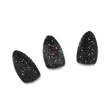 

HOTSALE 70PCS/LOT Black Glitter Sharp Ending Stiletto Acrylic False Nail Tips Beige Art Beauty artificial nail+Freeship