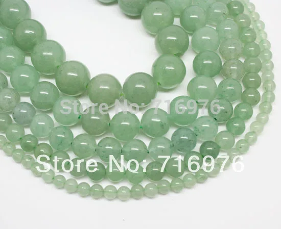 

Natural Stone Beads Green Aventurine Round Loose Beads for Jewelry Making DIY Bead Bracelet 15'' Strand Pick Size 4/6/8/10/12mm