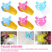 Милый силиконовый кран удлинитель для детей Ручная стирка расширитель Детские ванны детская резиновая ванная раковина Краб Дизайн водопроводный кран раковина