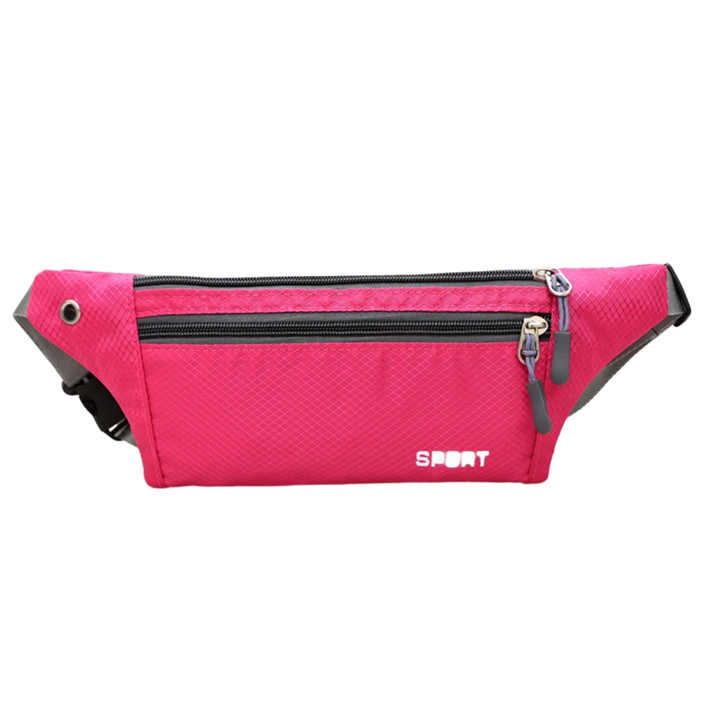 

Man Women Waterproof Sport Waist Pack Nylon Fanny Pack Bum Bag Hip Money Belt Travel Running Mobile Phone Bag 8 Colors