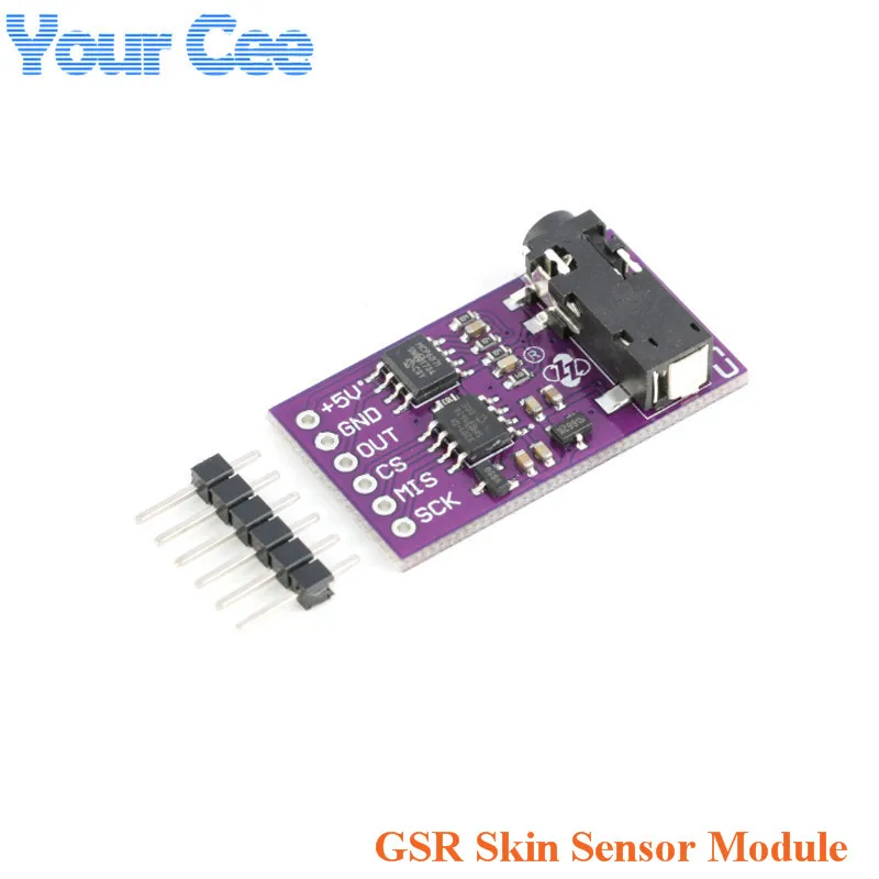 Параметры GSR модуль датчика кожи аналоговый SPI 3 В/5 В измерение EDA для Arduino|Датчики|