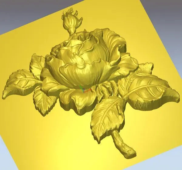 Рельефная 3d модель для ЧПУ в формате файла STL Flower_13|3d model relief|3d relief modelfor cnc |