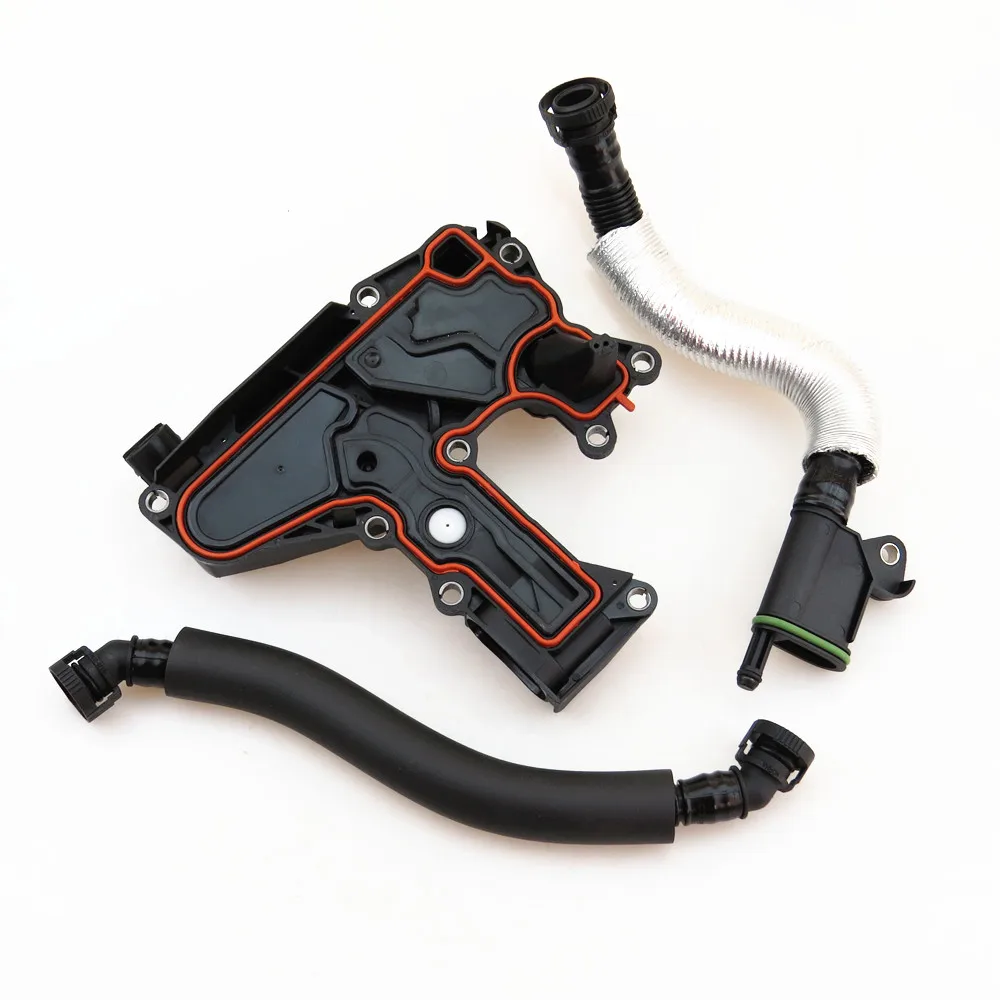 

RWSYPL Oil Separator PCV Valve Assembly & Exhaust Vent Hose 2.0TSI 06H 103 495 B For A4 B8 A3 Q5 Golf 5 6 MK5 Tiguan Passat B6