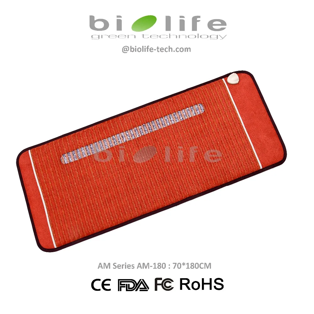 2" X 71" NON-EMF био Кристалл здоровья инфракрасные отрицательные ионы Аметист матрас